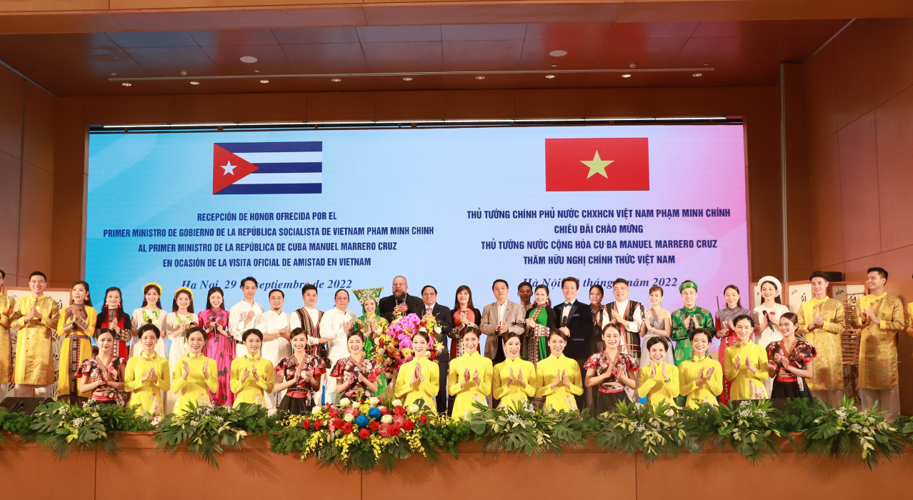 Chương trình nghệ thuật chào mừng Thủ tướng Cuba Manuel Marrero Cruz sang thăm chính thức Việt Nam
