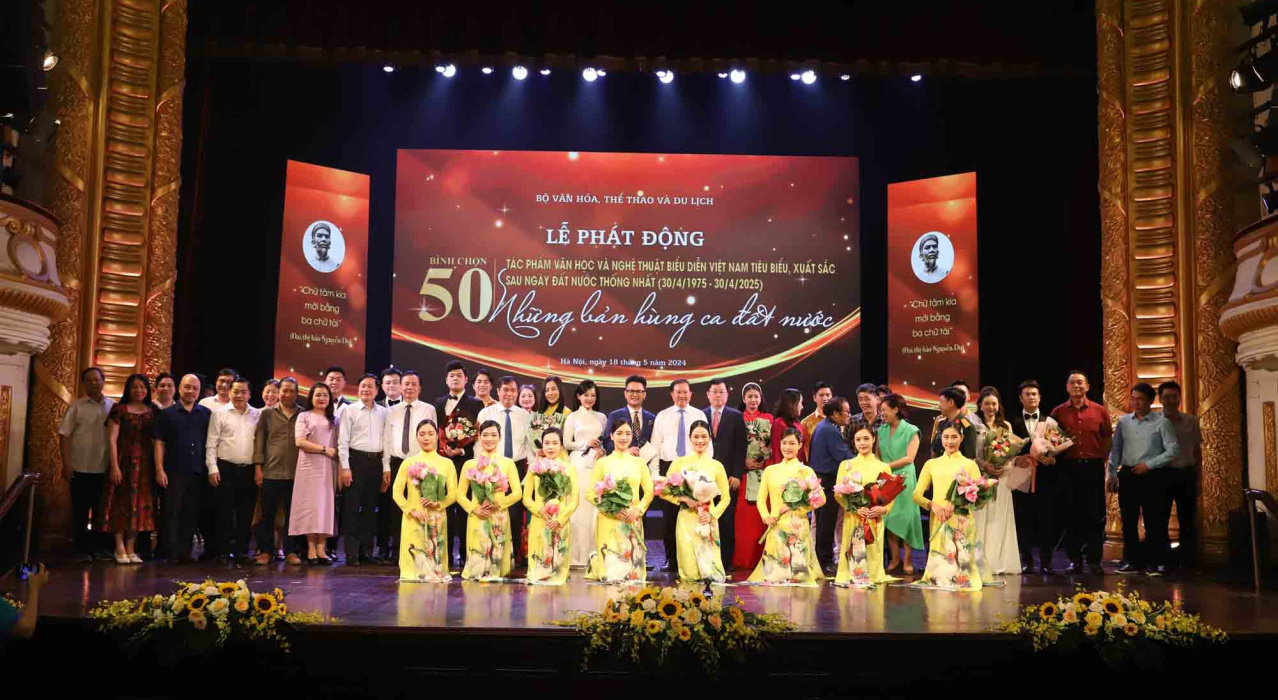 Lễ Phát động bình chọn 50 tác phẩm văn học nghệ thuật tiêu biểu sau ngày đất nước thống nhất
